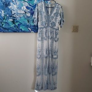 Altar'd State (As U Wish) Embroidered Lace Maxi